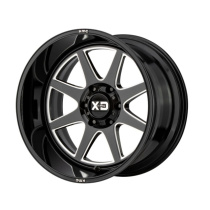 XD Series Pike 20X12 ET-44 8X170 125.50 Gloss Black Milled Fälg
